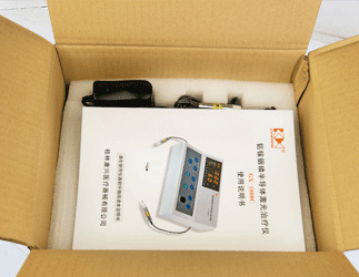 铝稼铟磷半导体激光治疗仪GX-1000C外包装打开实物图-康兴官网