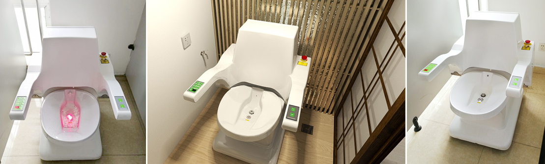 激光坐浴机采用一人/次使用的冲洗器，专人专用，更好避免交叉感染。冲洗器属于一类医疗器械，采用符合生物相容性要求的高分子材料精确成型；运用人性化设计，方便、舒适。